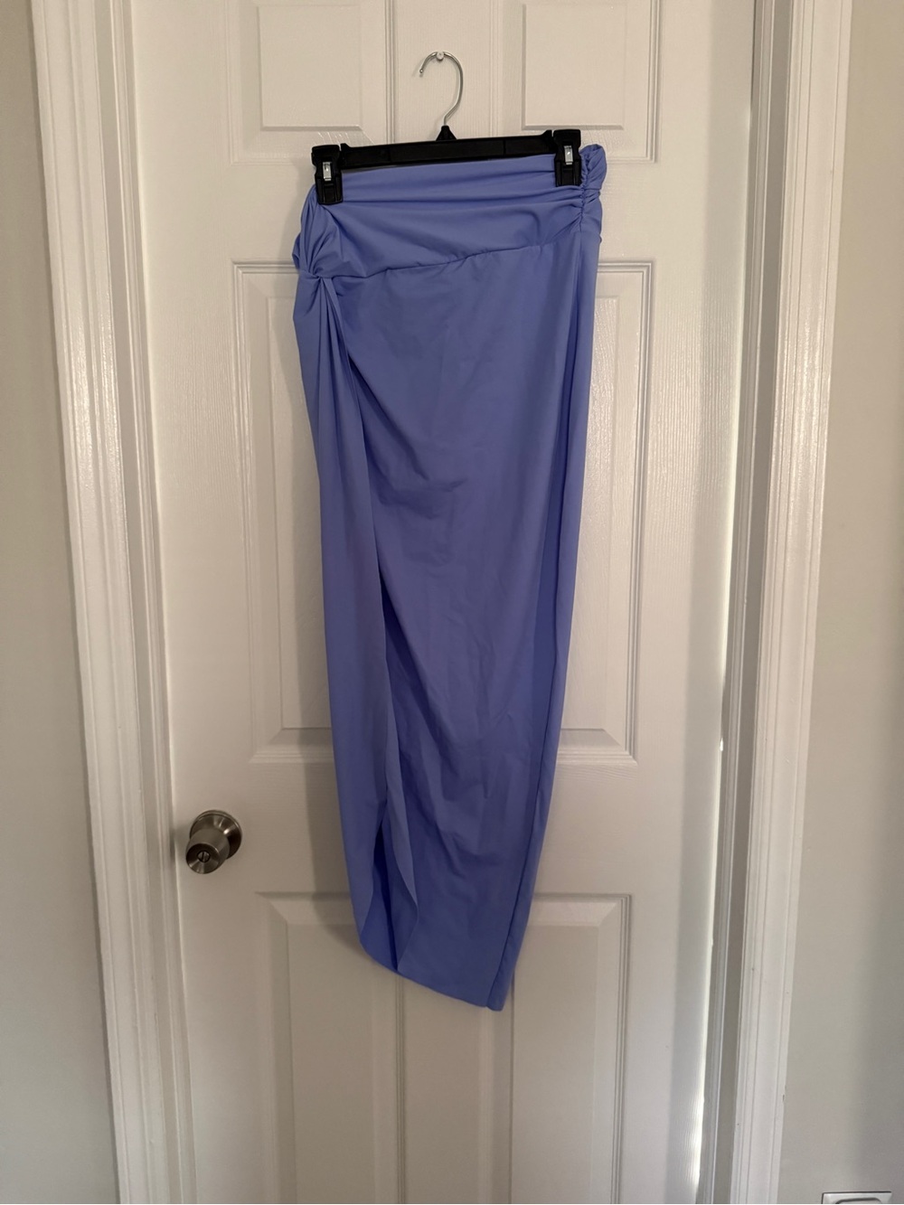 SKIMS Periwinkle Wrap Swim Cover Up Skirt